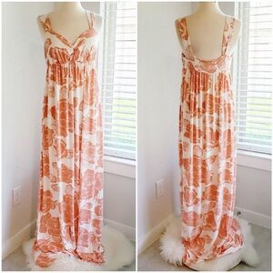 Rachel Pally Maxi Dress Soft Floral V-neck Small